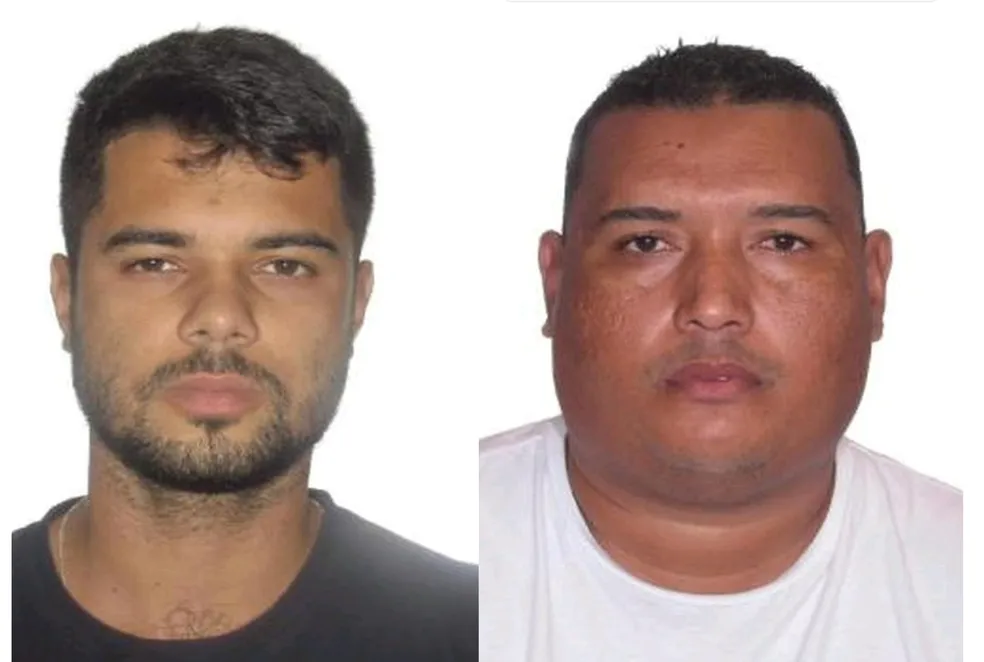 Polícia Civil divulgou fotos de Marcos Vinicyus Sales (à esq.) e Roberto Jefferson da Silva, suspeitos de envolvimento na morte do ganhador da Mega-Sena em Hortolândia (SP) e que estão foragidos - Fot